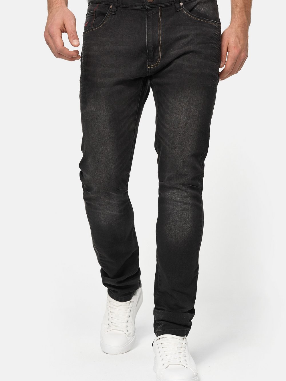 Indicode Jeanshose Herren Baumwolle schwarz, 36-30