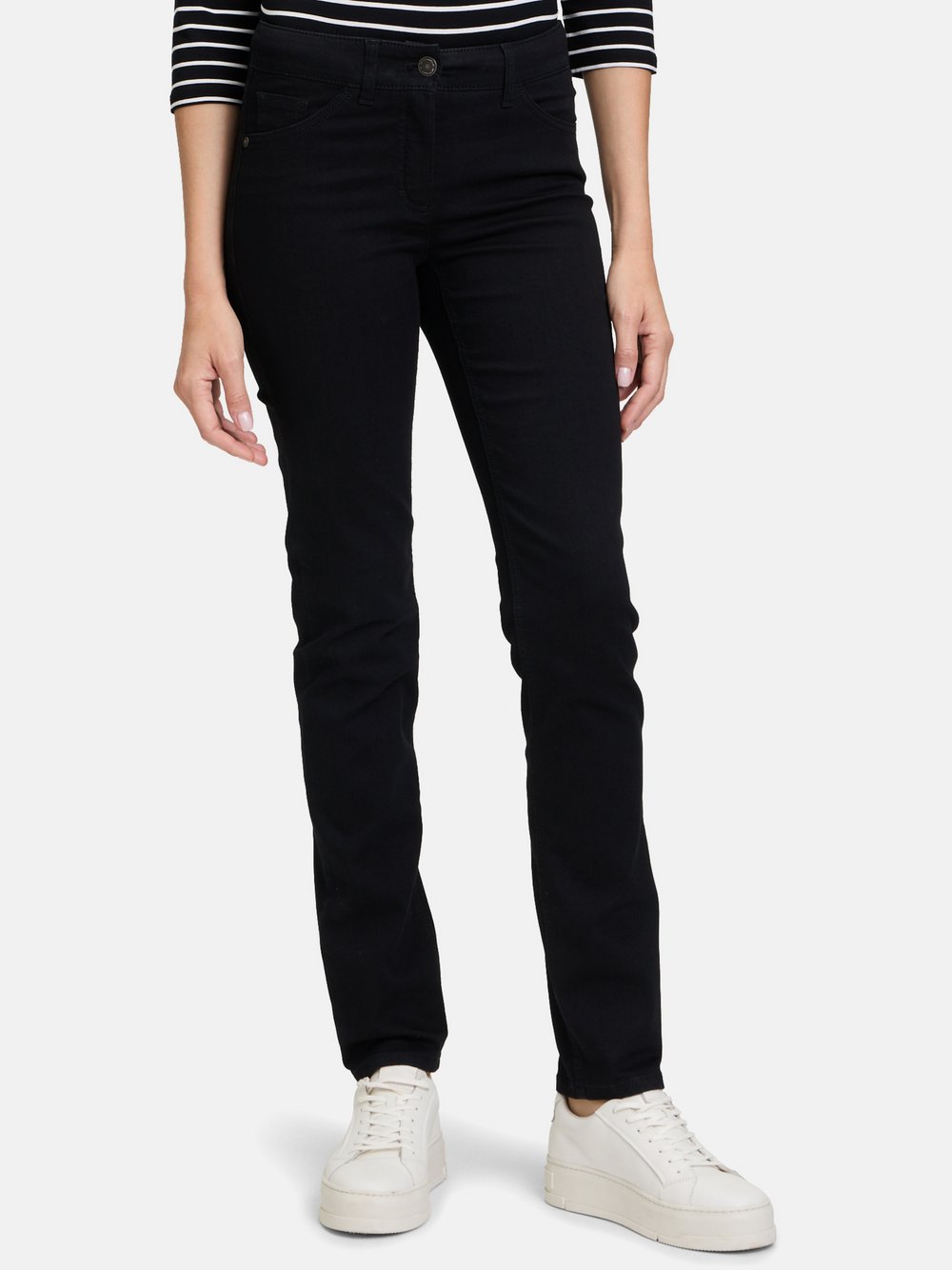 Betty Barclay Basic-Jeans Damen Baumwolle schwarz, 44