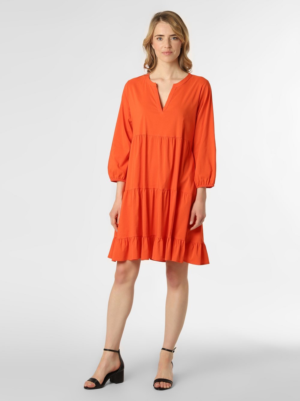 Marie Lund Kleid Damen Baumwolle orange, 42