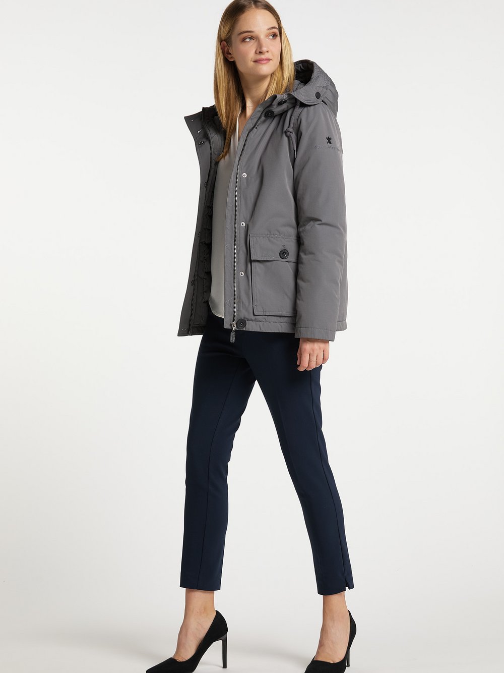 Dreimaster Winteranorak Damen grau, M