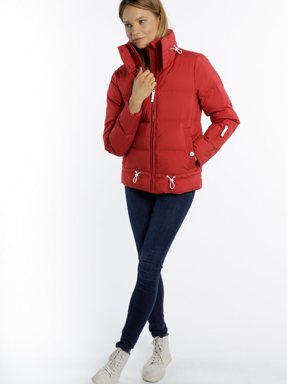 Dreimaster Winterjacke Damen rot, L