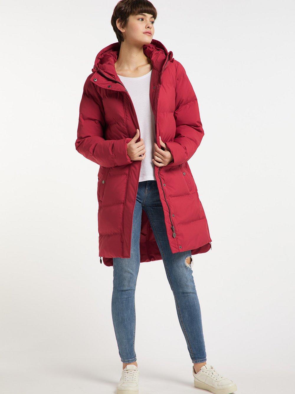 MyMo Wintermantel Damen rot, L