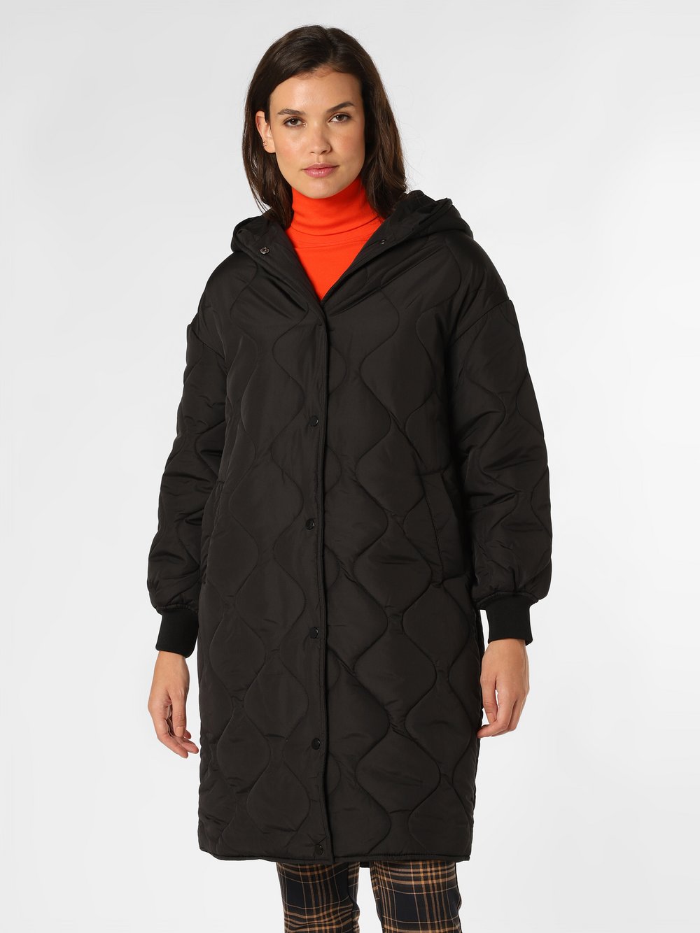 Vila - Damski płaszcz pikowany – VIThora, czarny