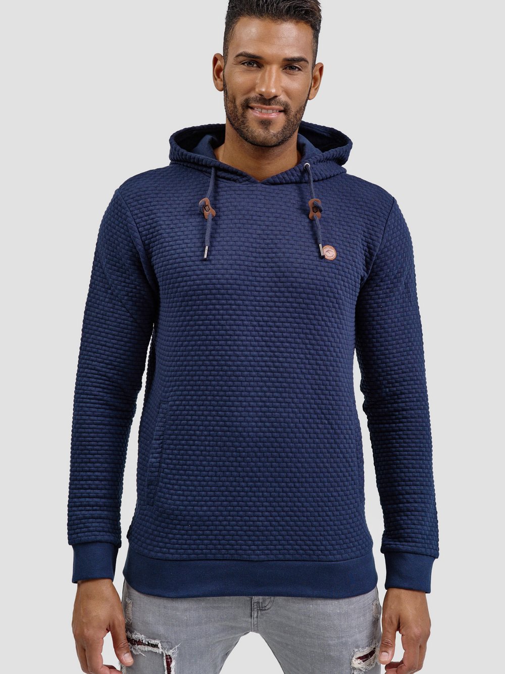 Indicode Kapuzenpullover Herren blau, L