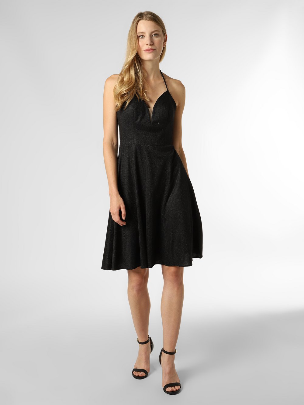 Luxuar Fashion - Damska sukienka wieczorowa, czarny
