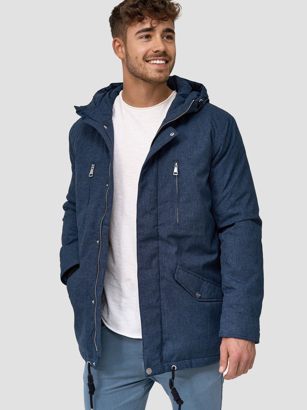 Jeff Parka Herren blau, S