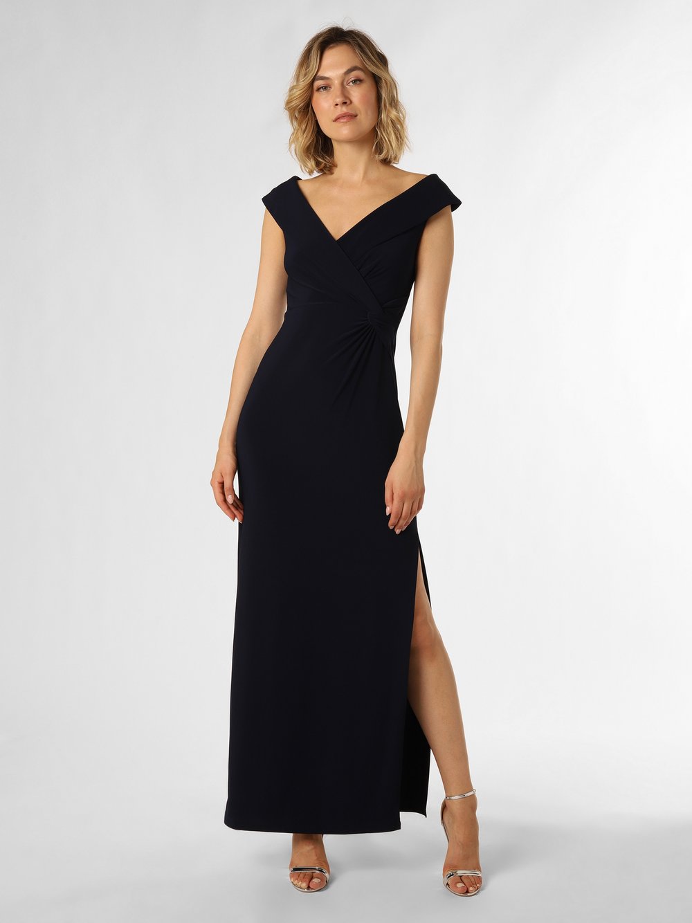 Lauren Ralph Lauren Damska sukienka wieczorowa Kobiety niebieski jednolity, 36