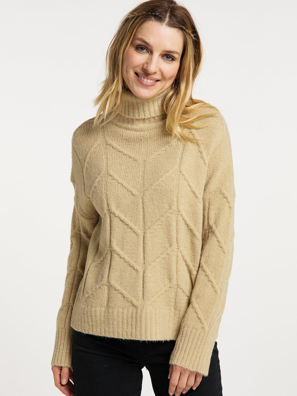 Usha Pullover Damen beige, XS/S