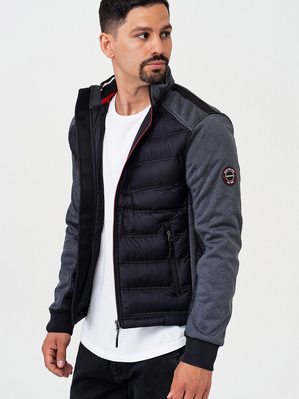 Indicode Übergangsjacke Herren Polyamid schwarz, L