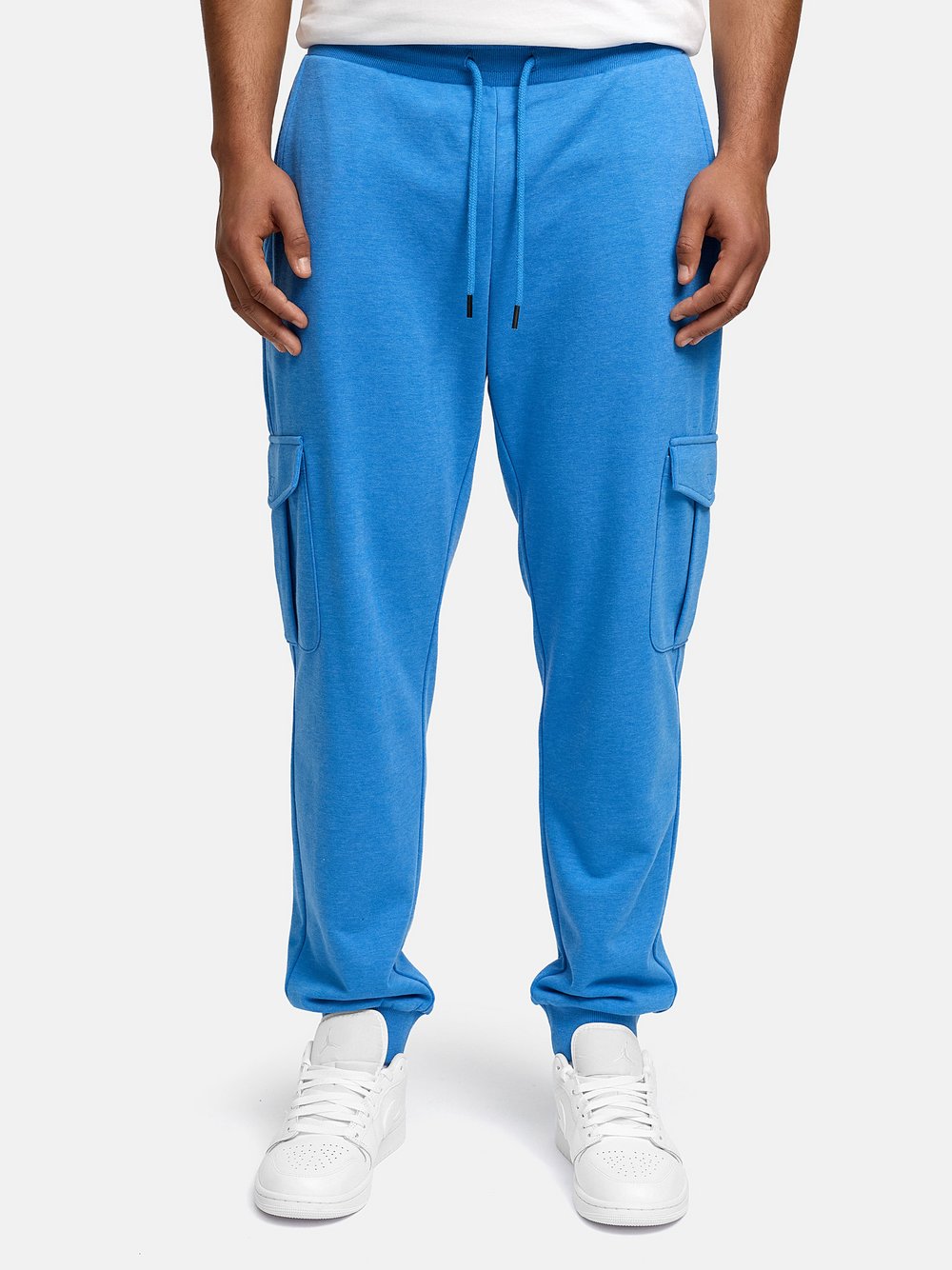 Indicode Jogginghose Herren Baumwolle blau, XL