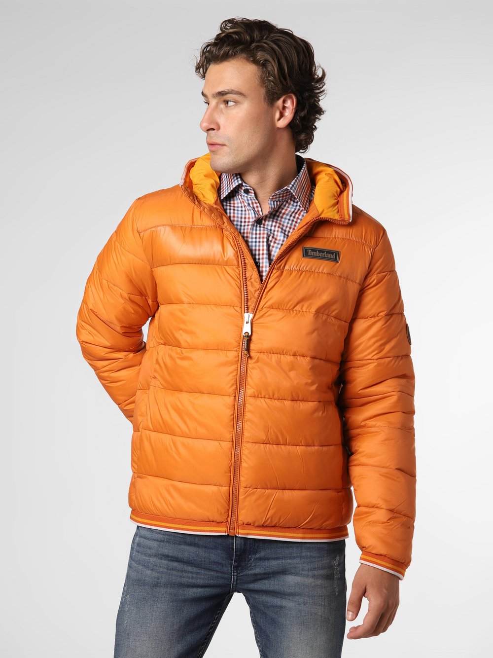 Timberland - Męska kurtka pikowana, pomarańczowy