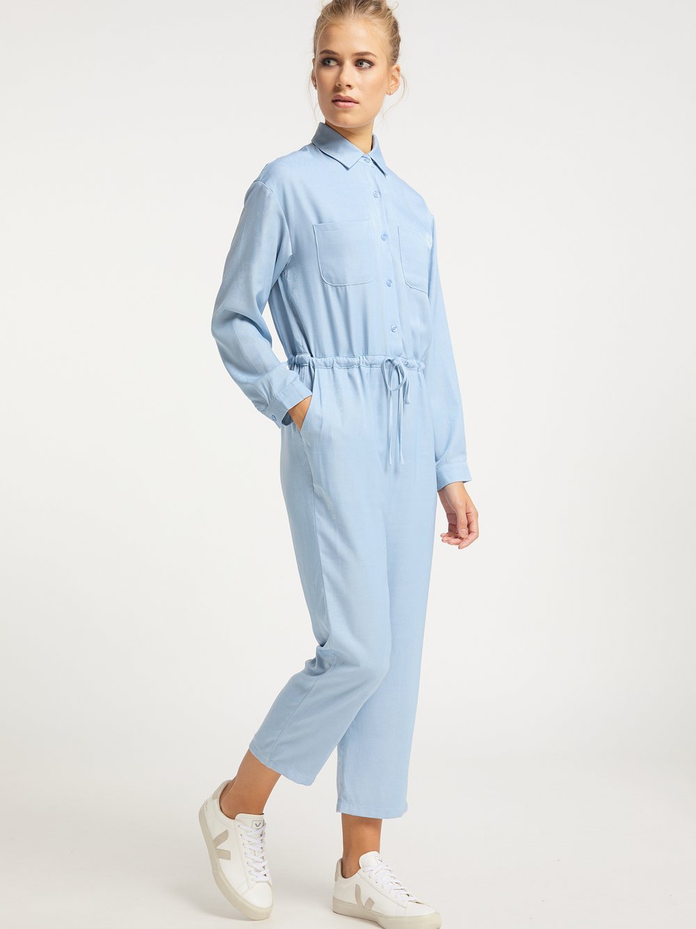 Usha Jumpsuit Damen Viskose blau, L