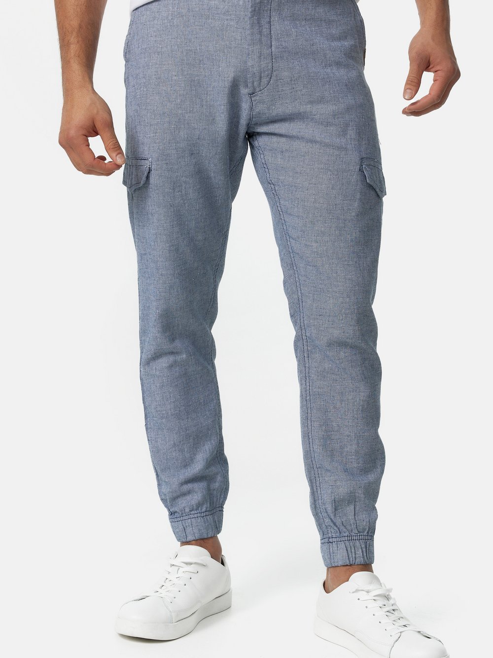 Indicode Leinenhose Herren blau, M