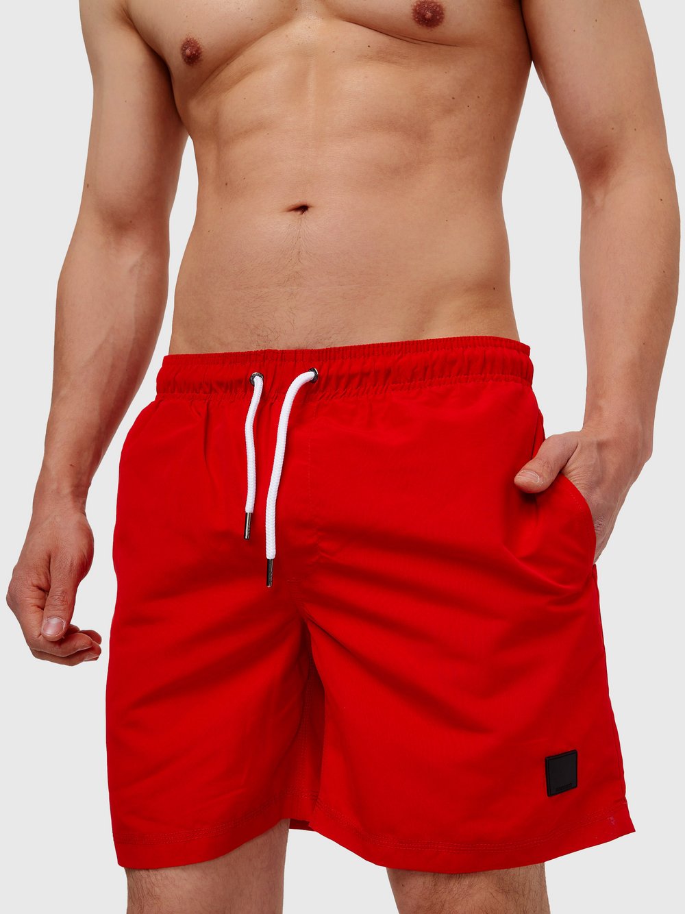 Indicode Badehose Herren rot, L