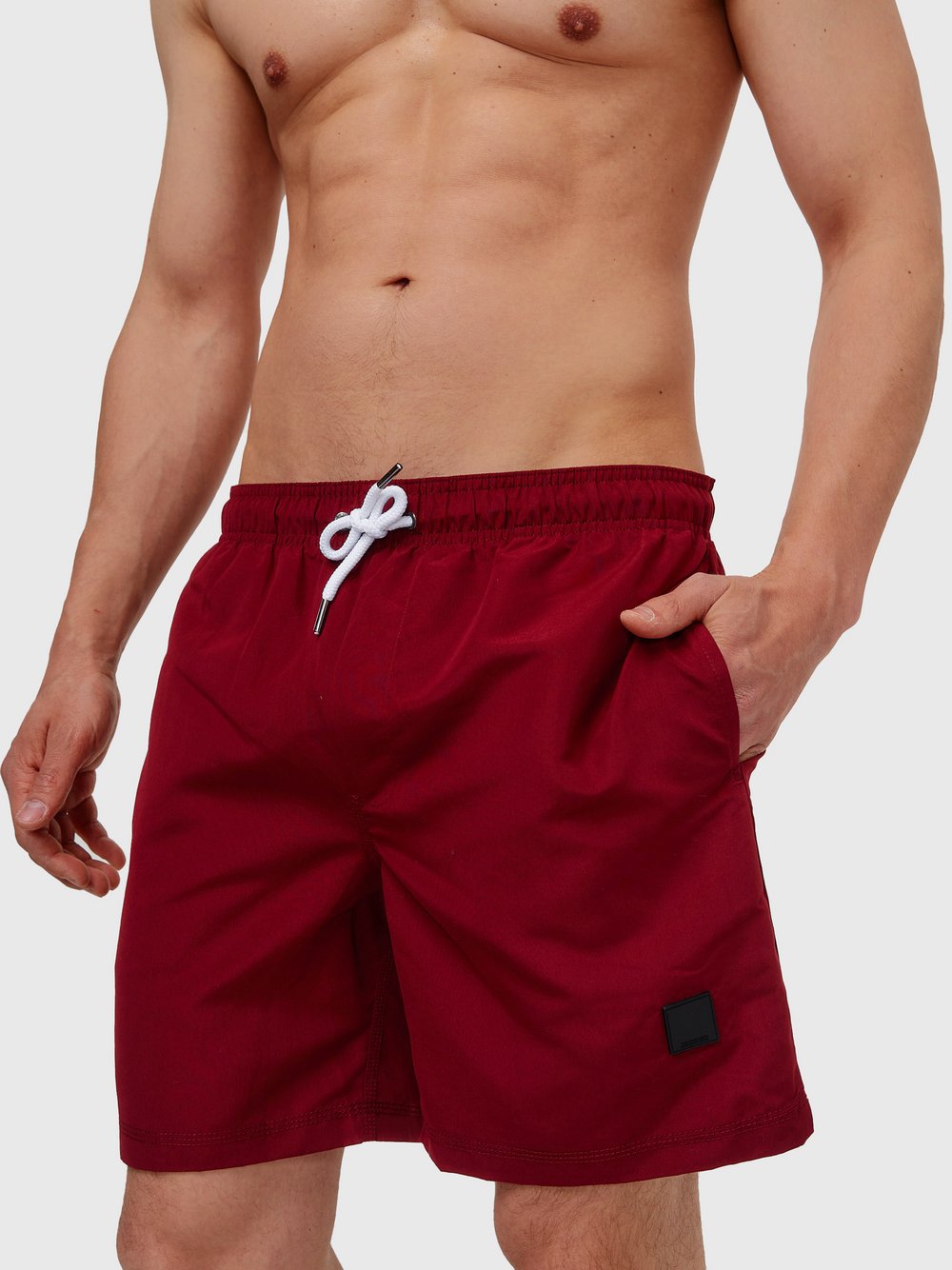 Indicode Badehose Herren rot, M