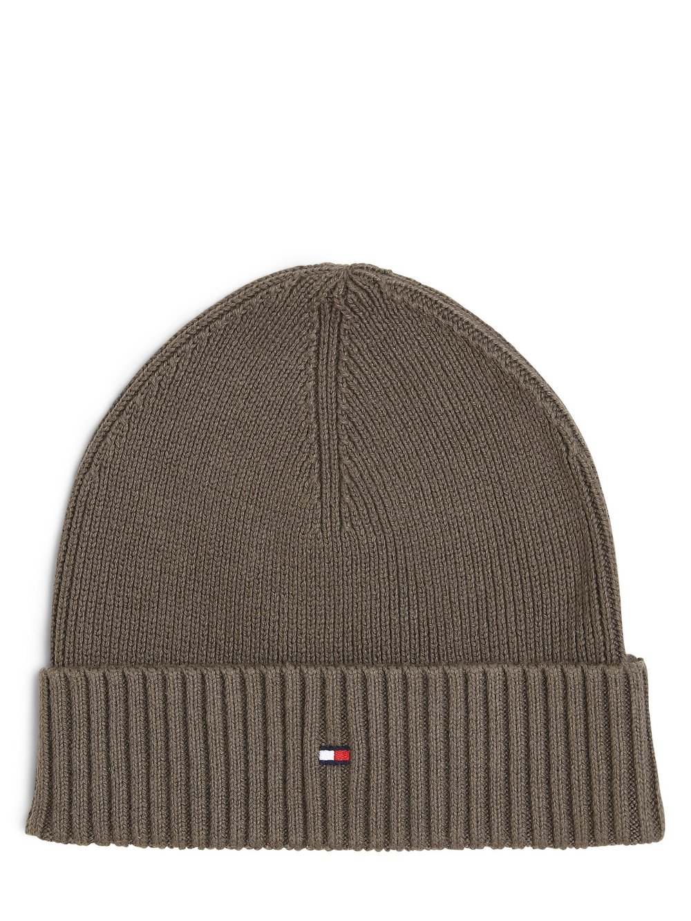 Tommy Hilfiger Mütze mit Cashmere-Anteil Herren Baumwolle grün, ONE SIZE