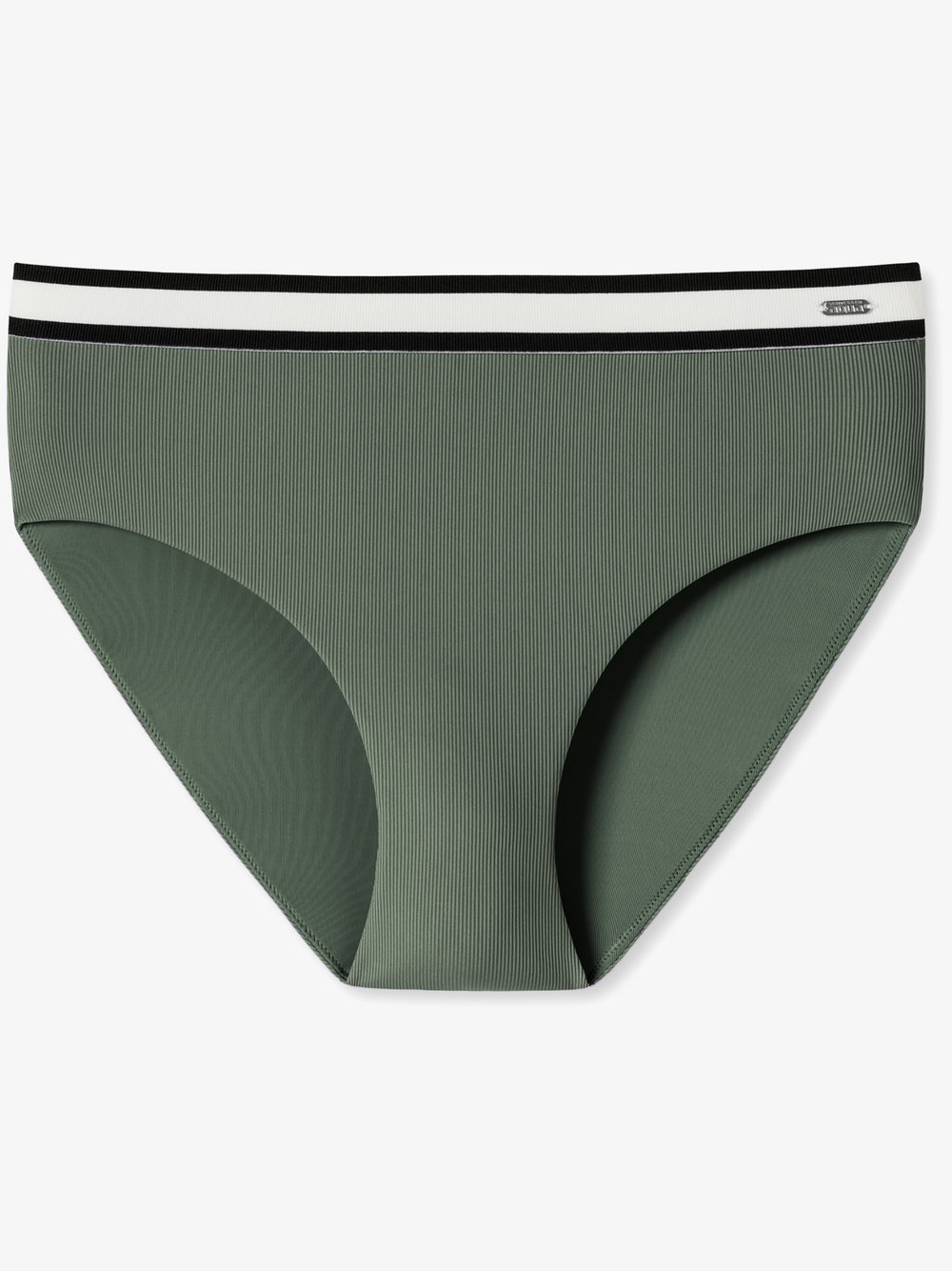 Schiesser Bikini-Hose  Damen grün gemustert, S