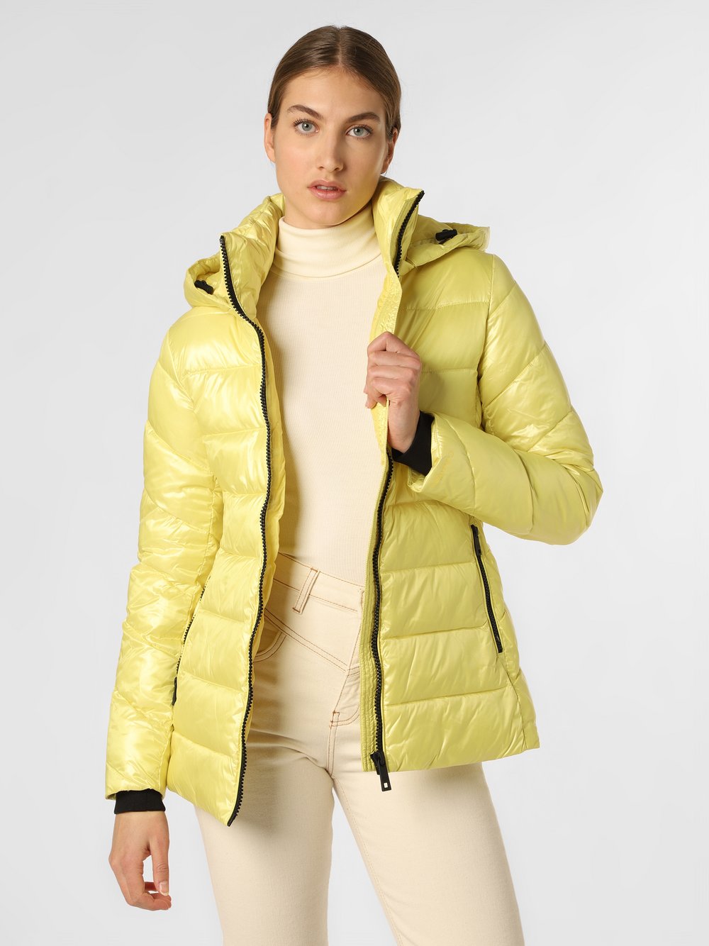 Calvin Klein - Damska kurtka pikowana, żółty