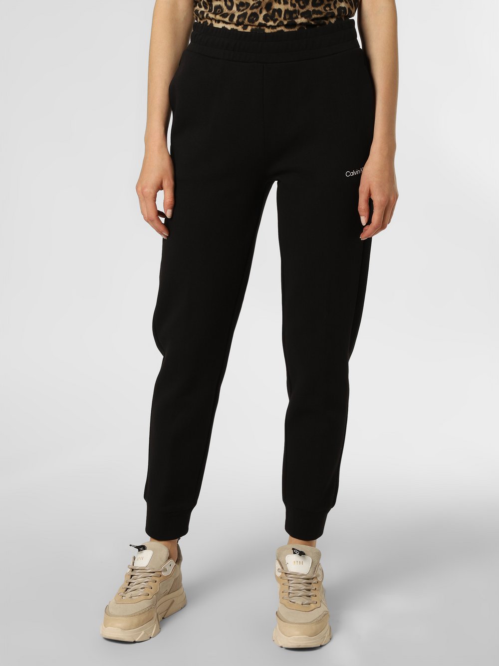 Calvin Klein - Damskie spodnie dresowe, czarny