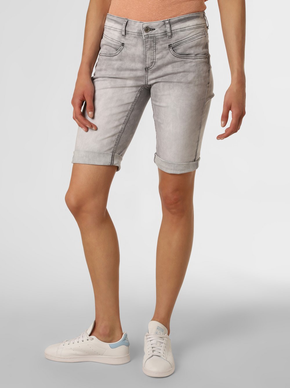Street One - Damskie krótkie spodenki jeansowe – Jane, szary
