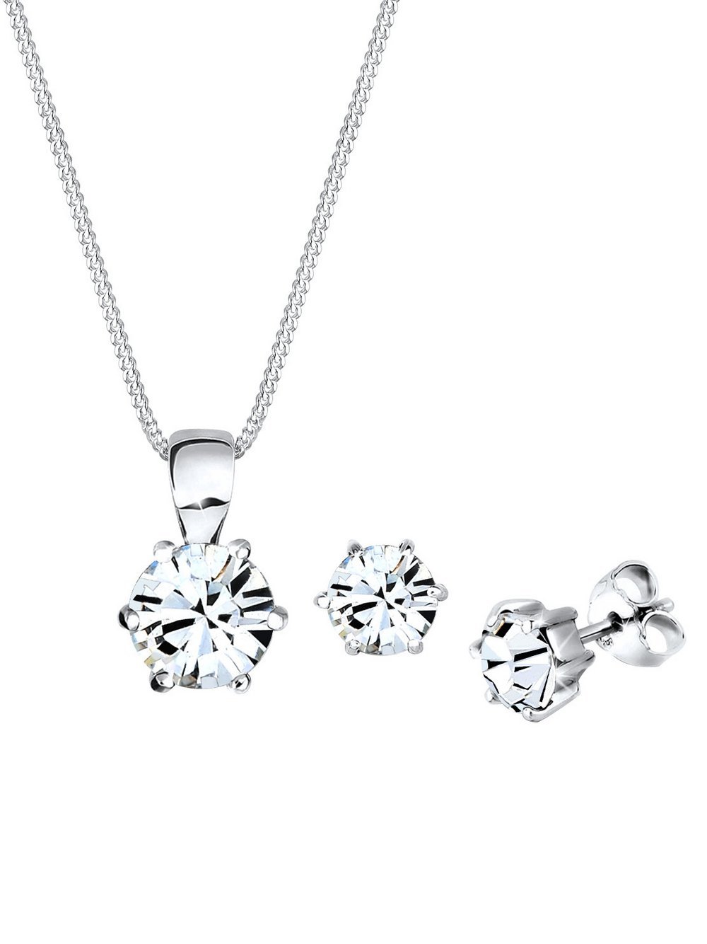 Elli Schmuckset Damen Sterlingsilber silber, 45