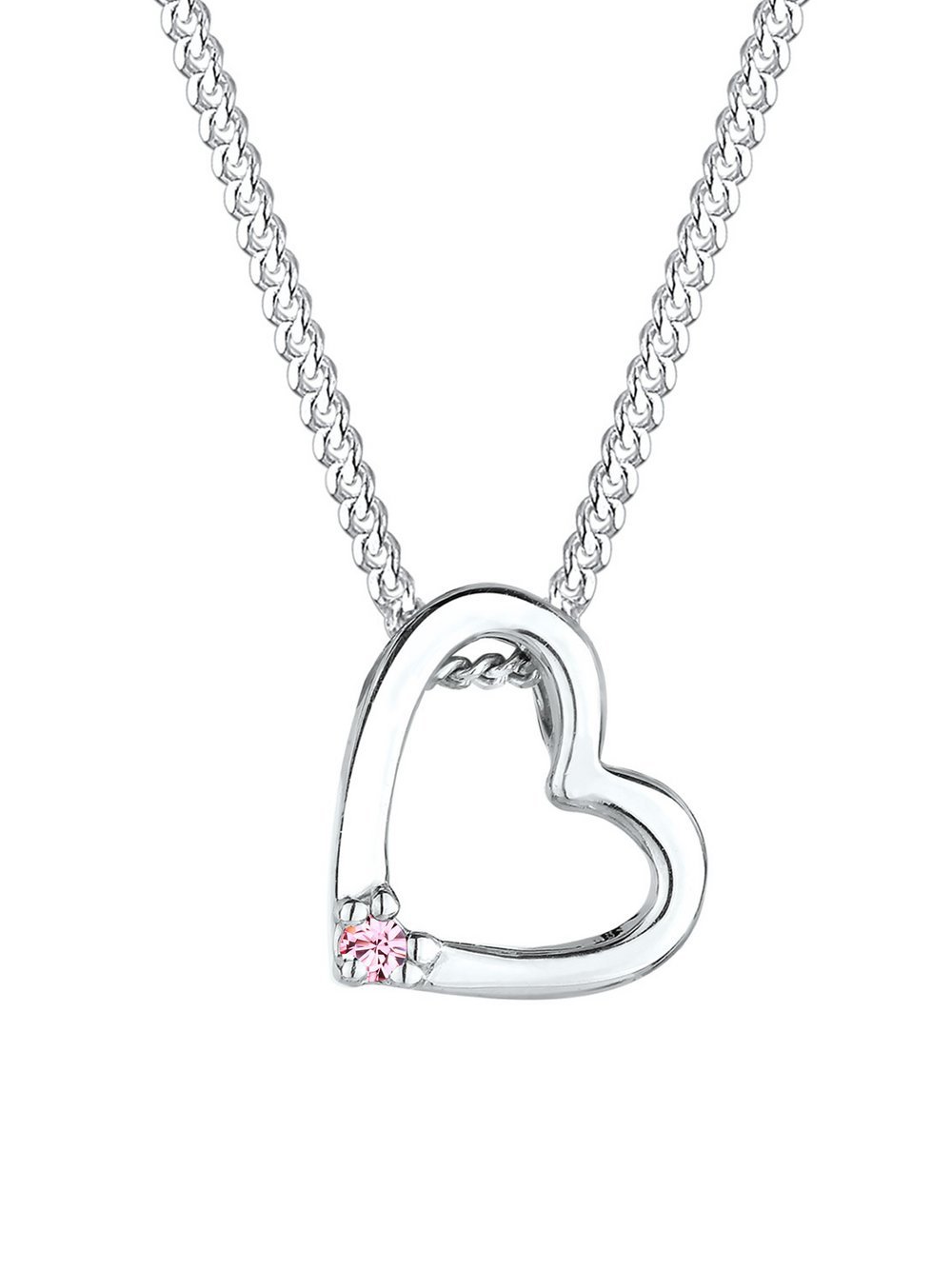 Thumbnail - Elli Halskette Damen Sterlingsilber rosa, 45