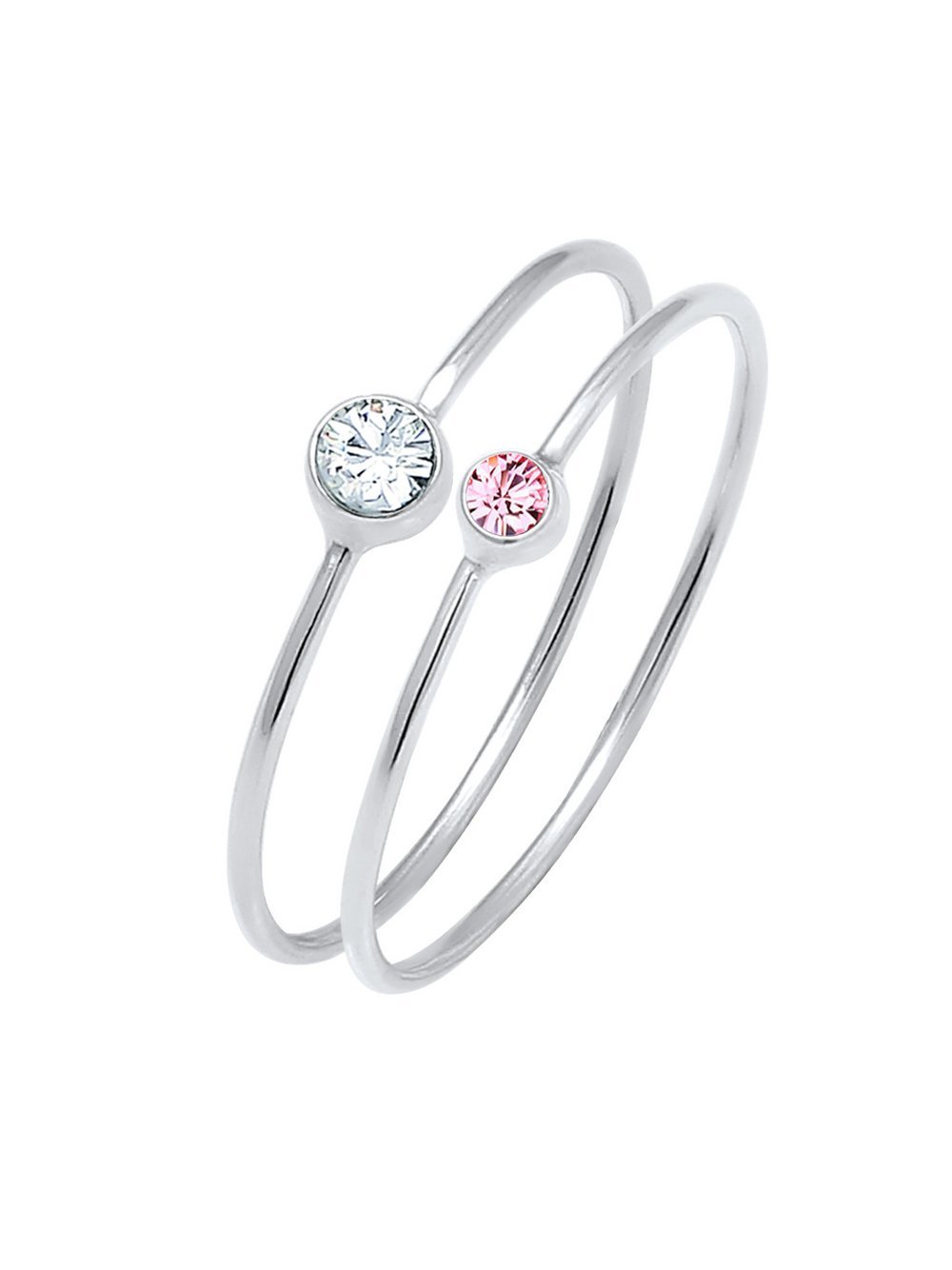 Elli Ring Damen Sterlingsilber rosa, 52