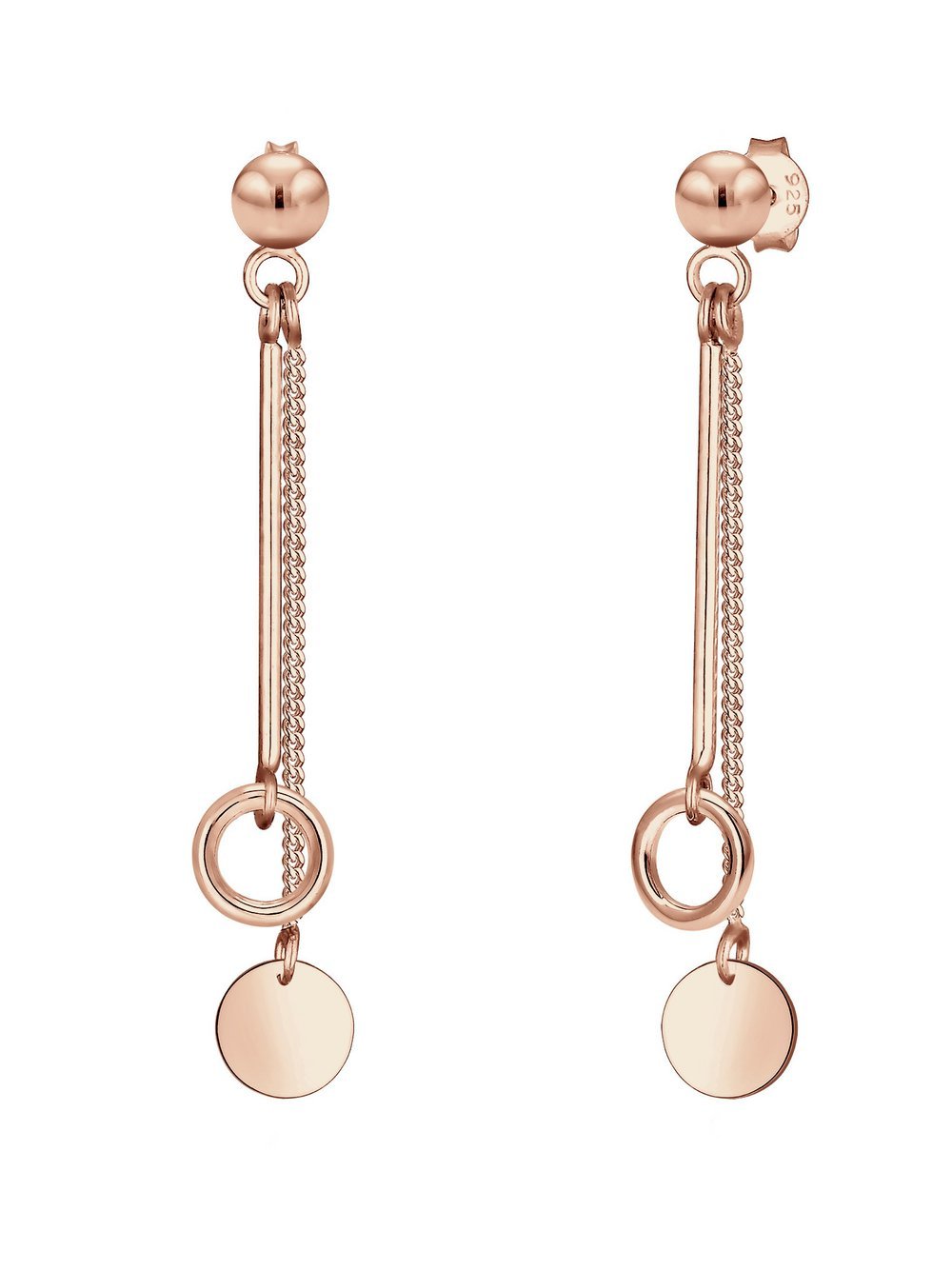 Elli Ohrringe Damen Sterlingsilber roségold, 45