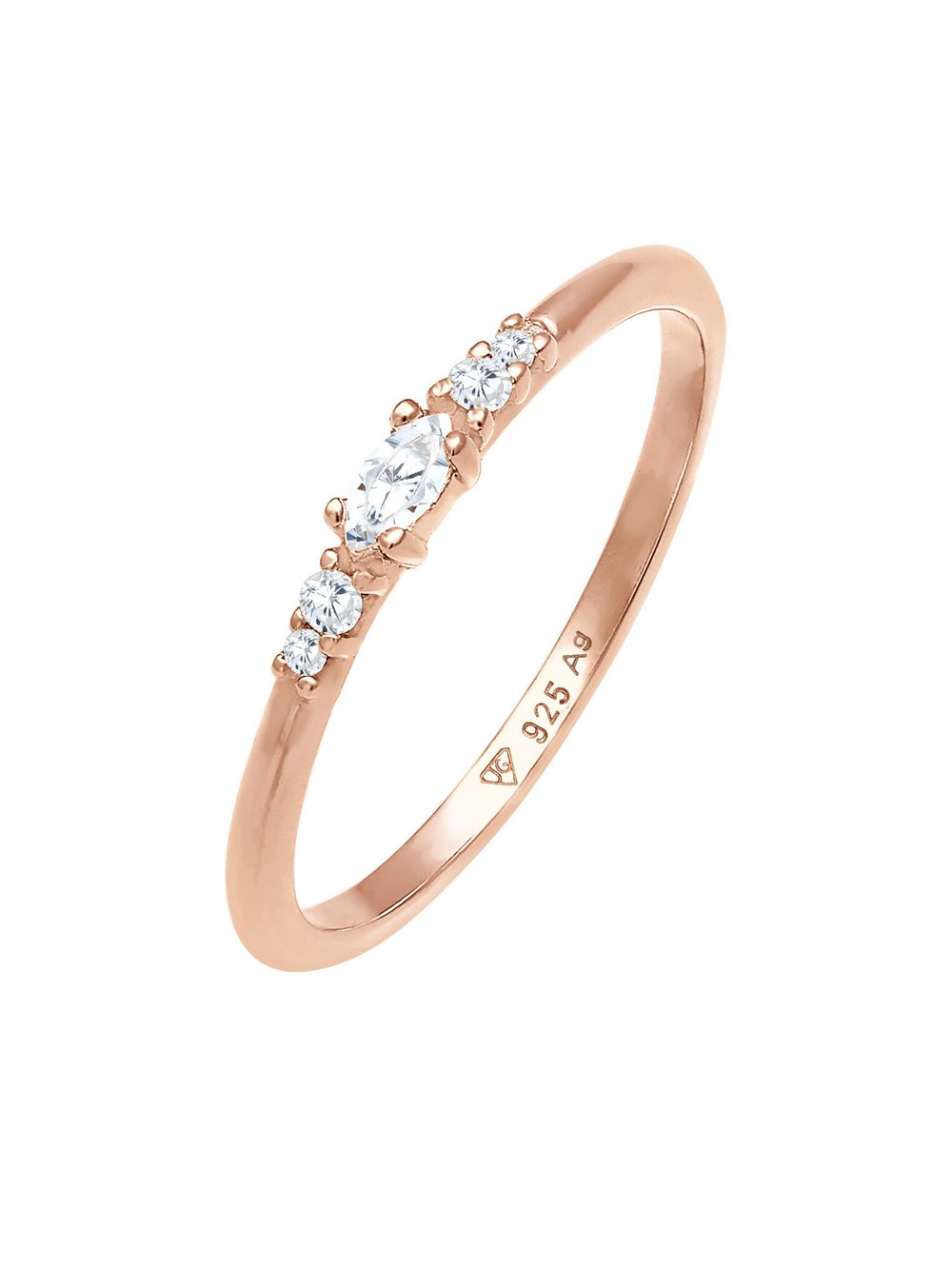 Elli Ring Damen Sterlingsilber roségold, 58