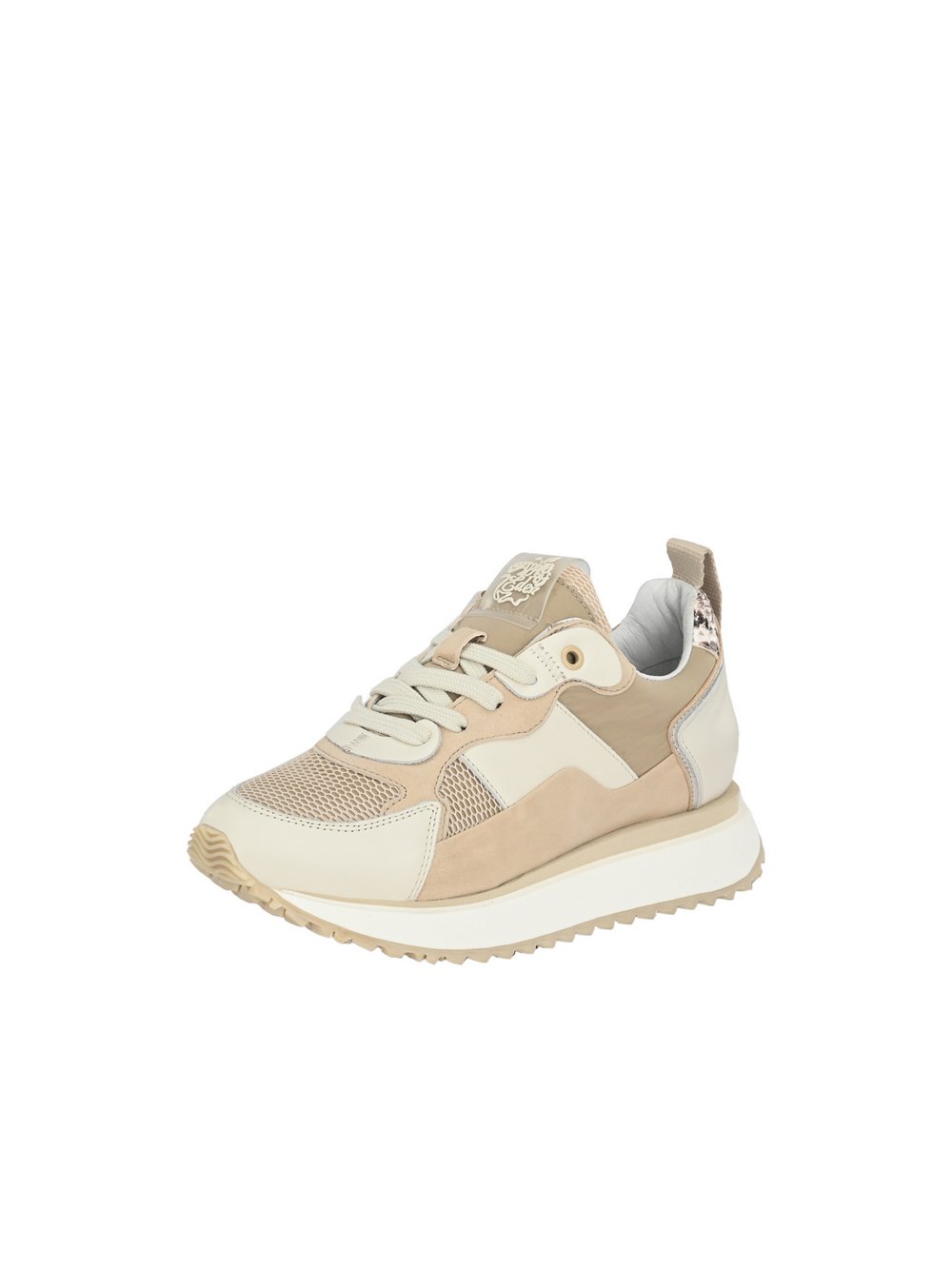 Apple of Eden Sneaker Damen Leder beige, 42