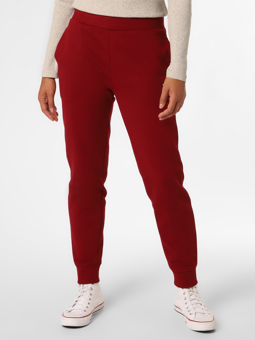 Tommy Hilfiger - Damskie spodnie dresowe, czerwony
