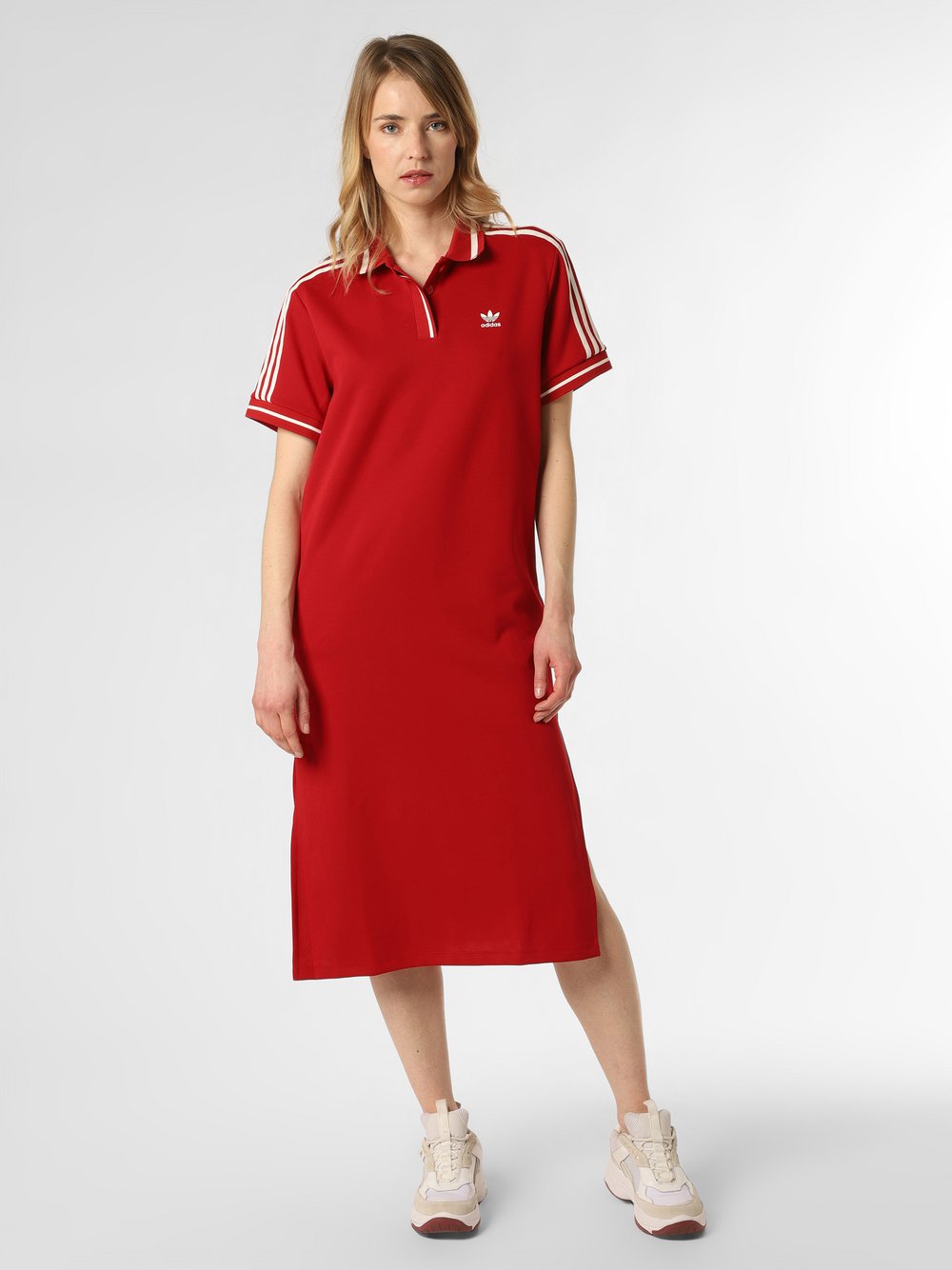 Obraz przedstawiający adidas Originals Sukienka damska Kobiety Sztuczne włókno czerwony jednolity, 36