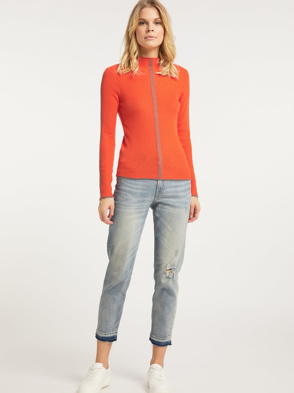 MyMo Strickpullover Damen orange, XS/S