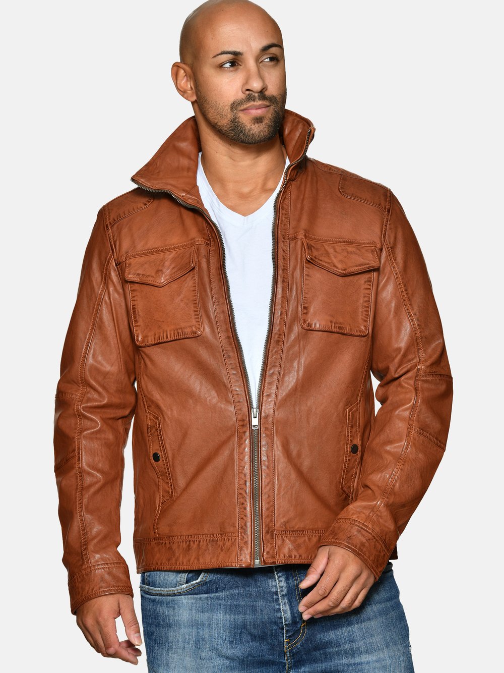 JCC Lederjacke Herren braun, 56