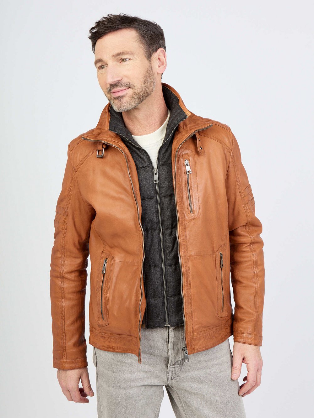 JCC Lederjacke Herren braun, 54