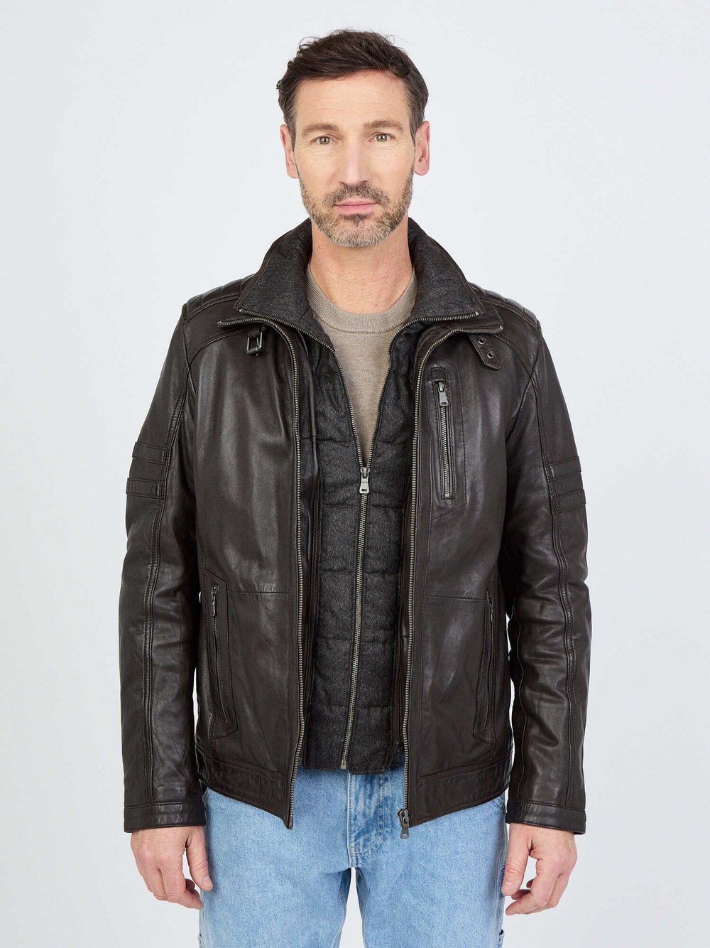 JCC Lederjacke Herren braun, 56