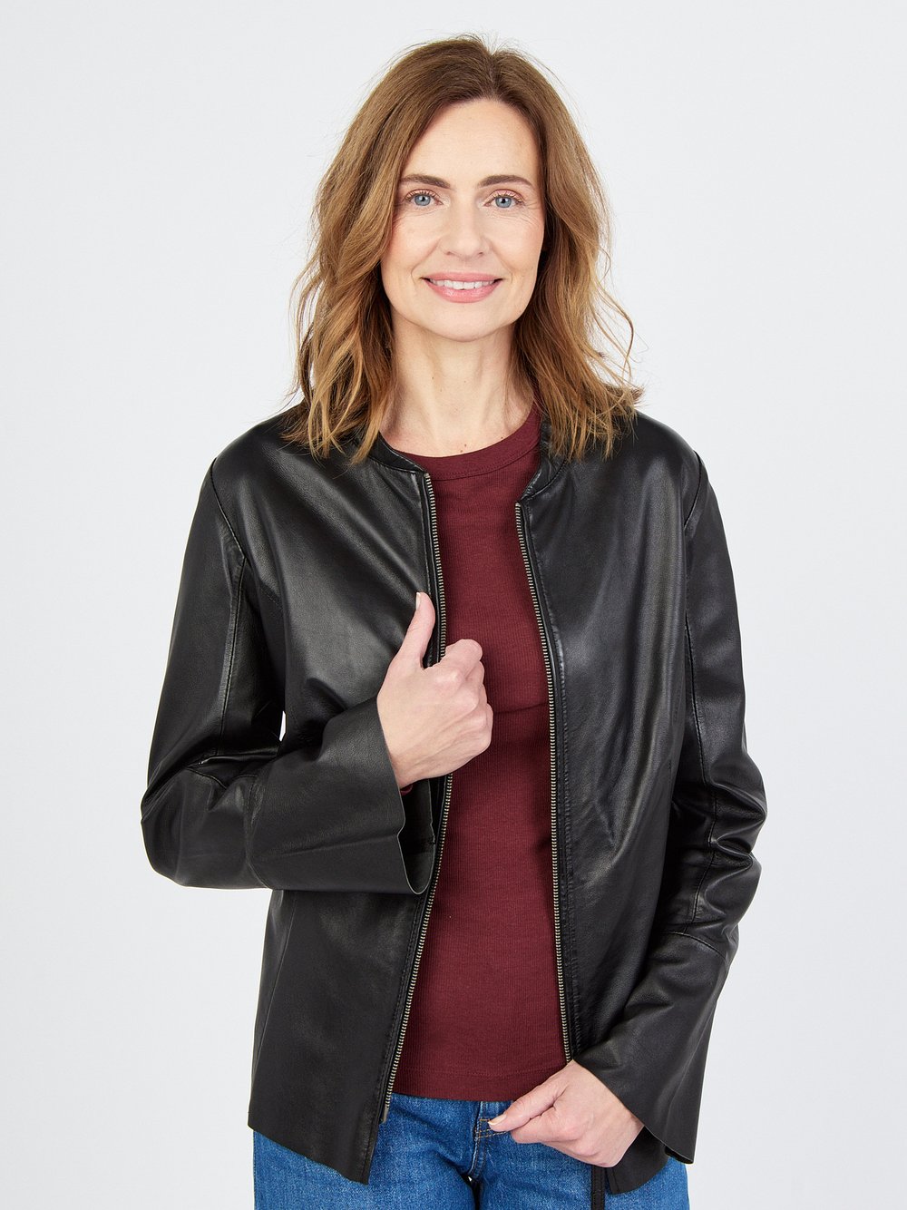Thumbnail - JCC Lederjacke Damen schwarz, 44