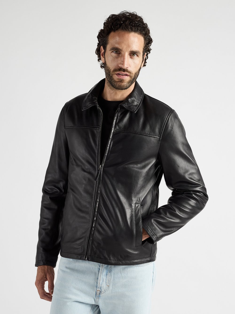 JCC Lederjacke Herren schwarz, 52