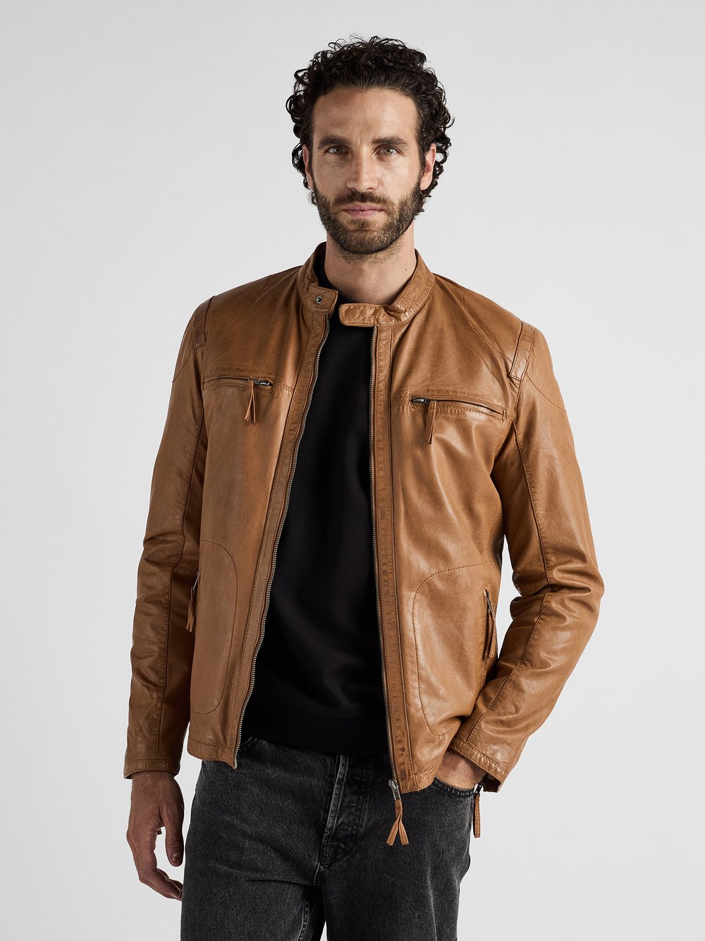 JCC Lederjacke Herren braun, XL