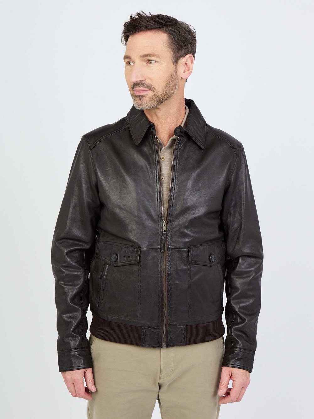 JCC Lederjacke Herren braun, 46