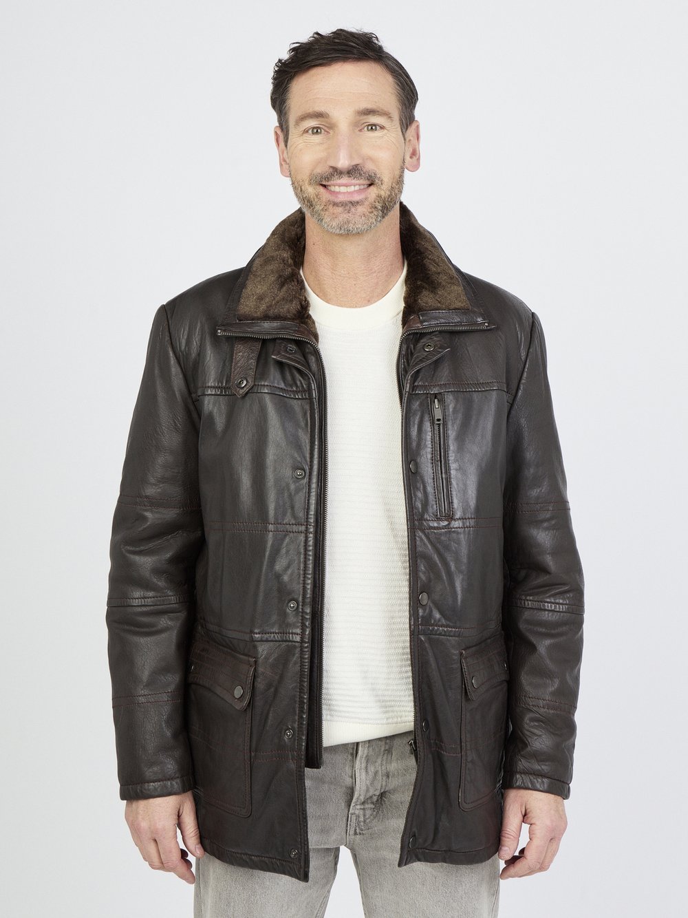 JCC Lederjacke Herren braun, 68