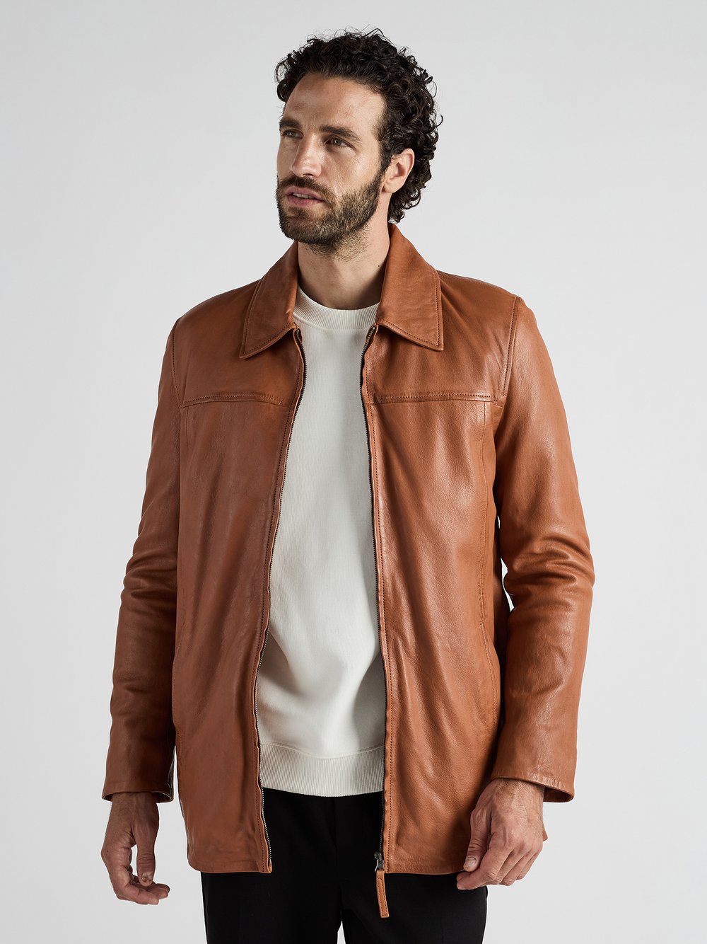 JCC Lederjacke Herren braun, 56