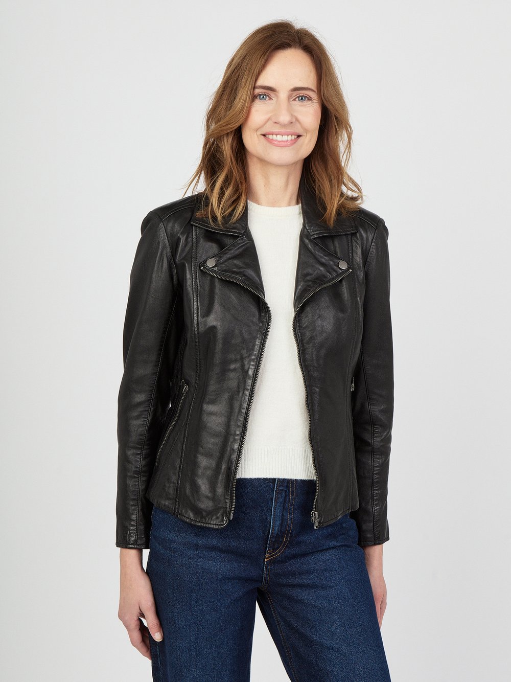Thumbnail - JCC Lederjacke Damen schwarz, 38