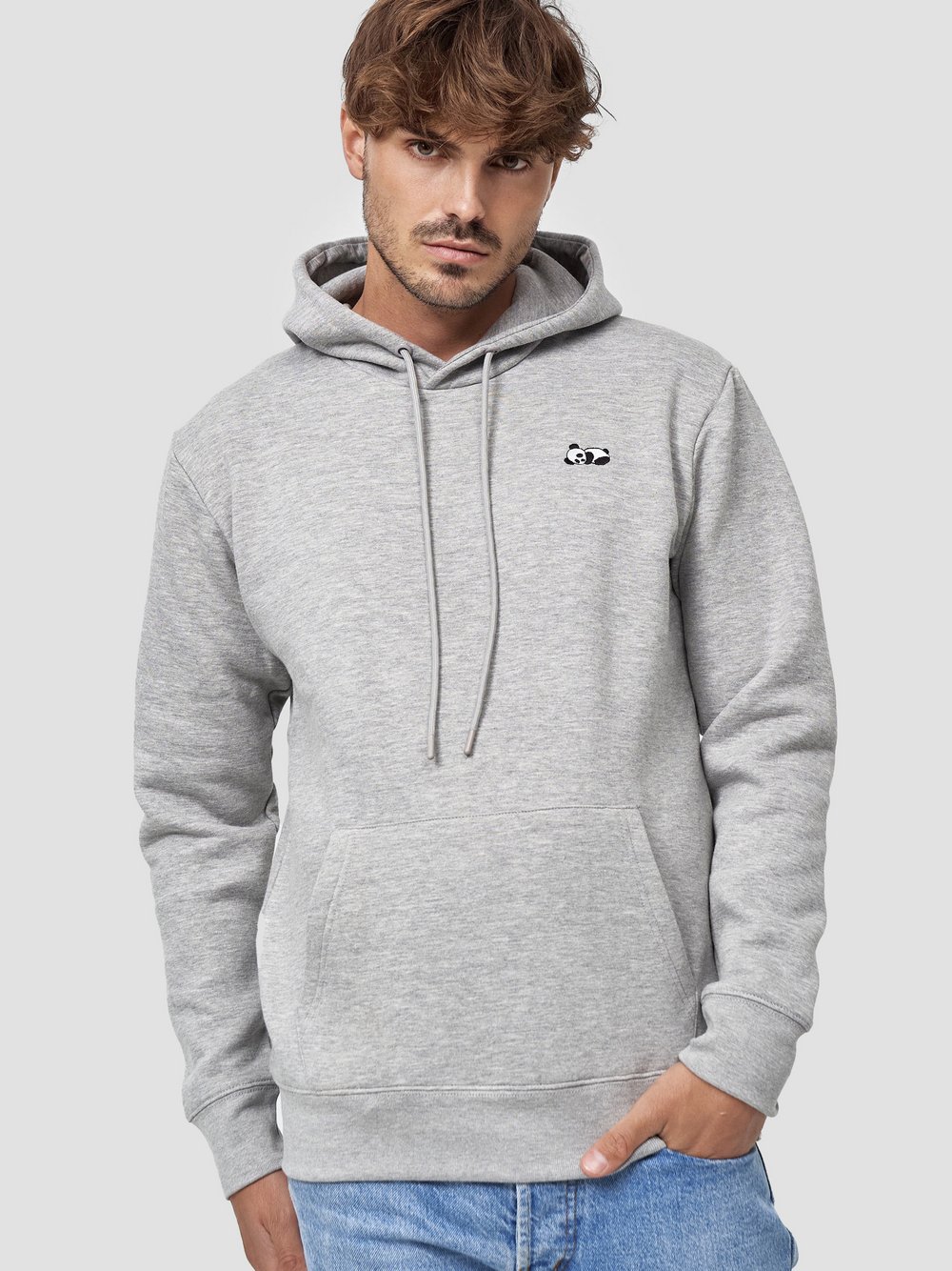 MIKON Hoodie Herren Baumwolle grau, S