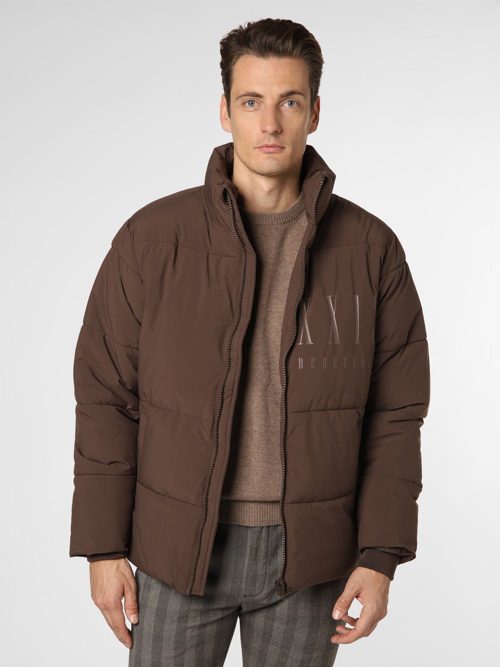 Redefined Rebel - Męska kurtka pikowana – RRPhoenix, brązowy
