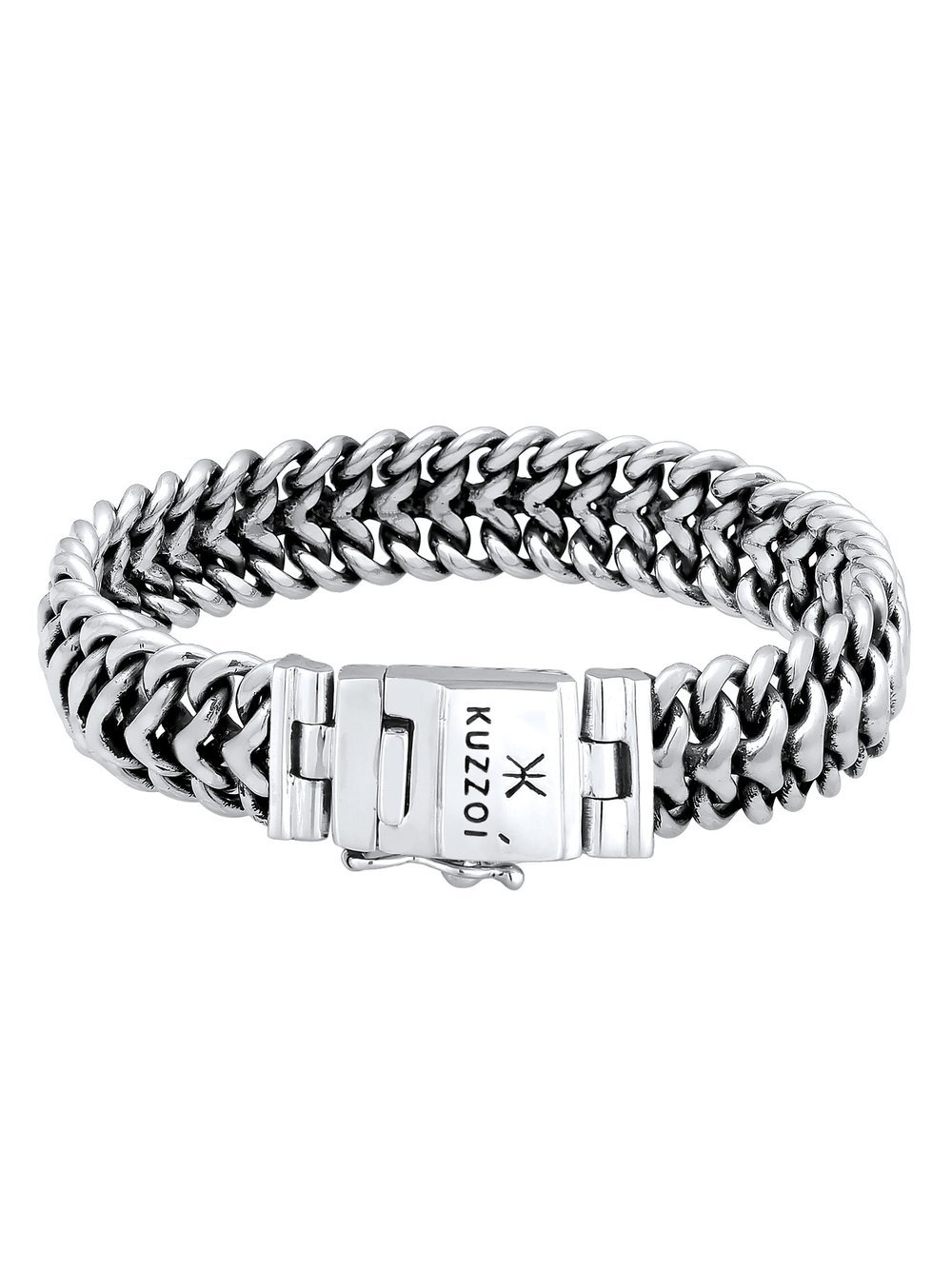 KUZZOI Armband Herren Sterlingsilber silber, 21