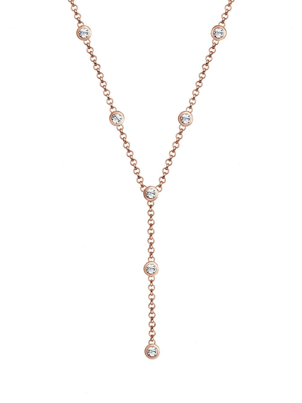 Elli Halskette Damen Sterlingsilber roségold, 45