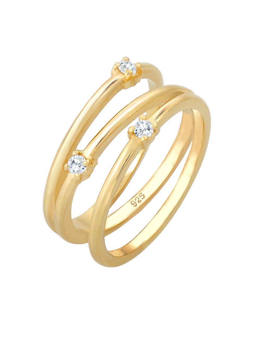 Elli Ring Damen Sterlingsilber gold, 58