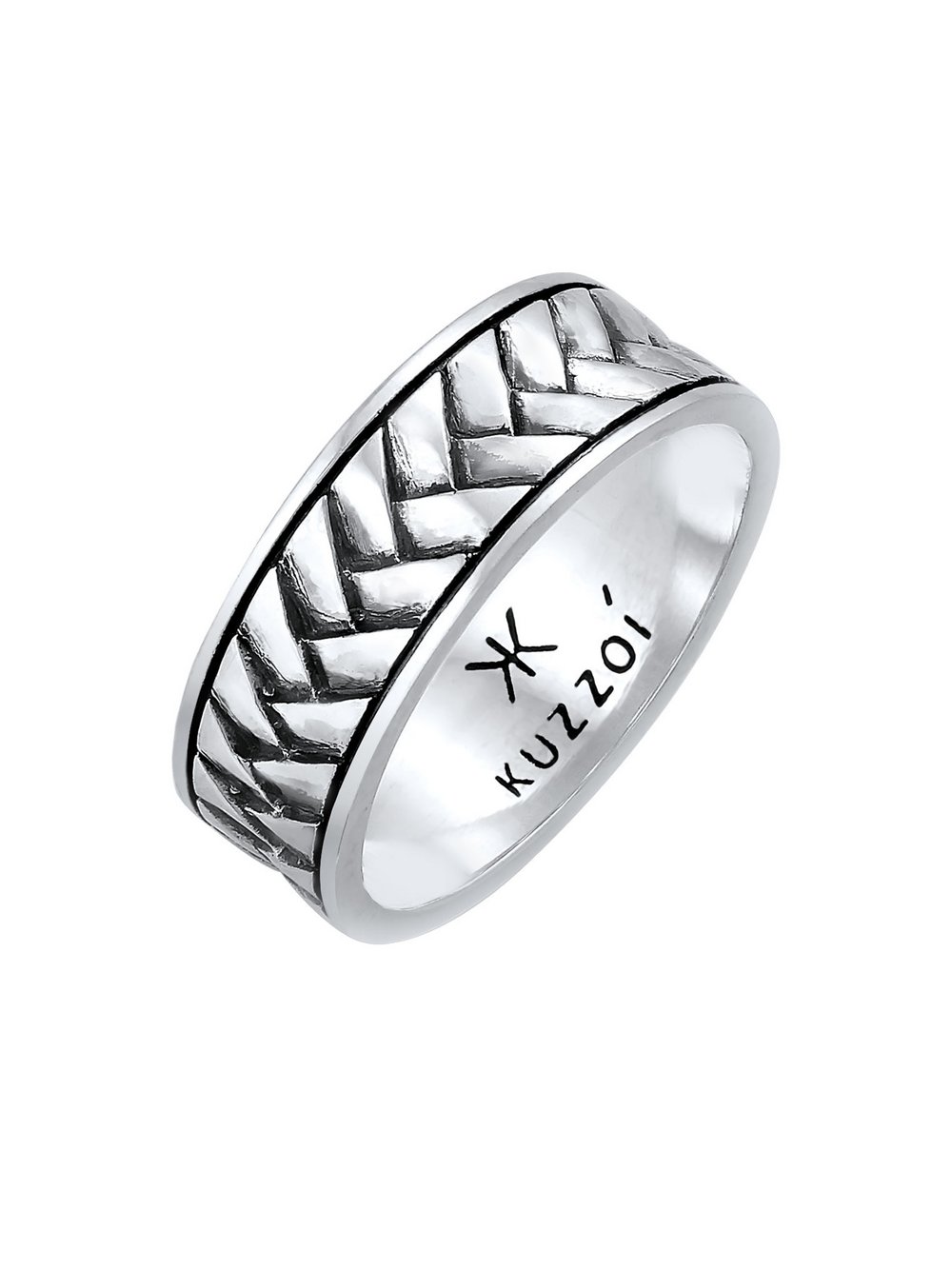 KUZZOI Ring Herren Sterlingsilber silber, 64