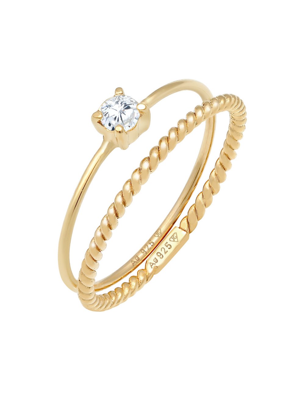 Elli Ring Damen Sterlingsilber gold, 56